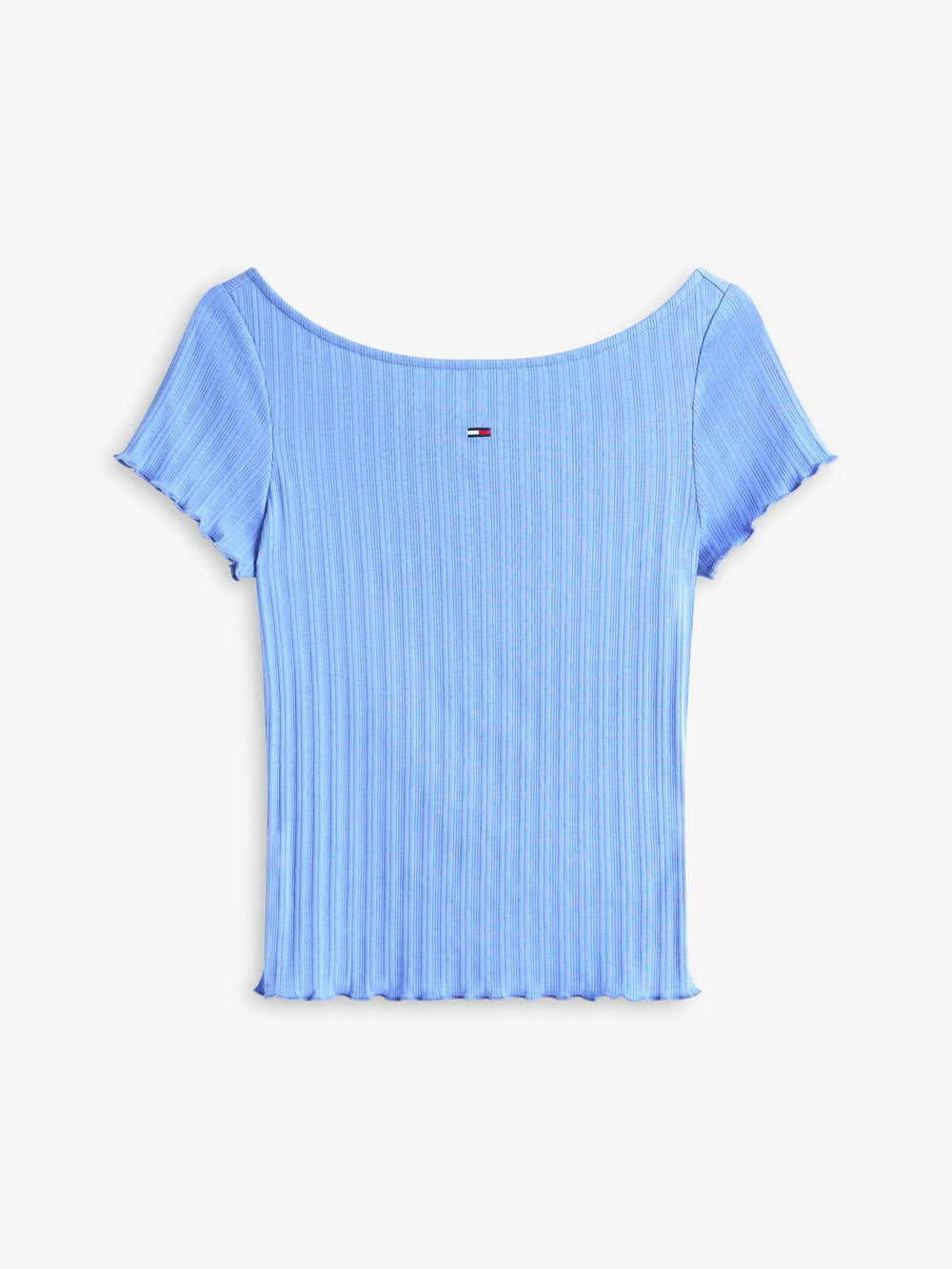 Solid Slim Fit Half Sleeve Ribbed T-Shirt