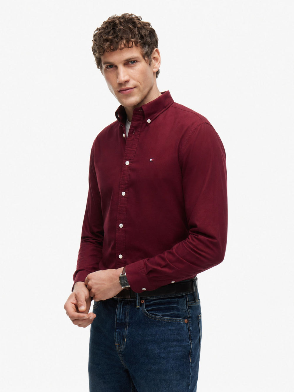 Regular Fit Solid Oxford Shirt
