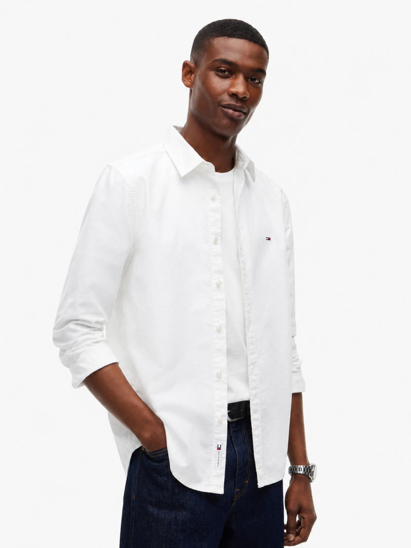 Slim Fit Solid Oxford Shirt