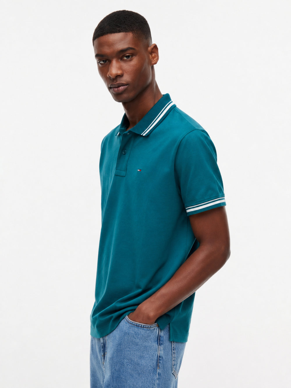 Regular Fit Tipped Polo