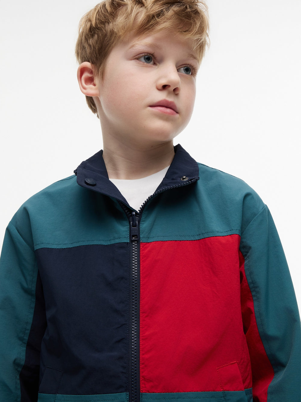 Kids Color Block Reversible Jacket