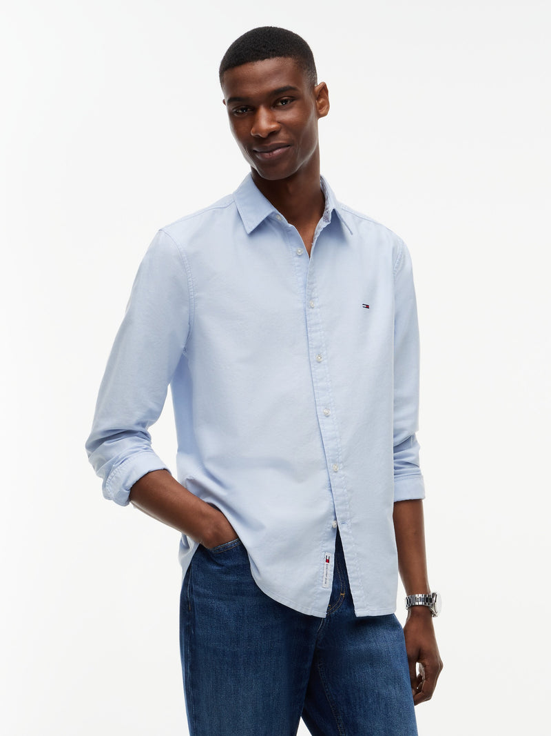 Slim Fit Solid Oxford Shirt