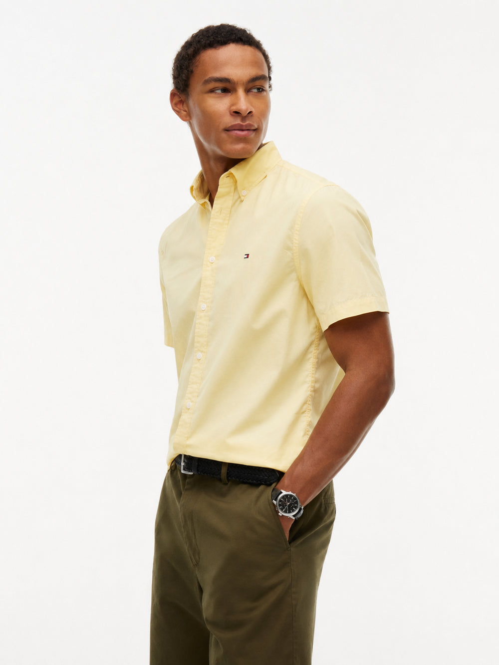 Regular Fit Solid Poplin Shirt