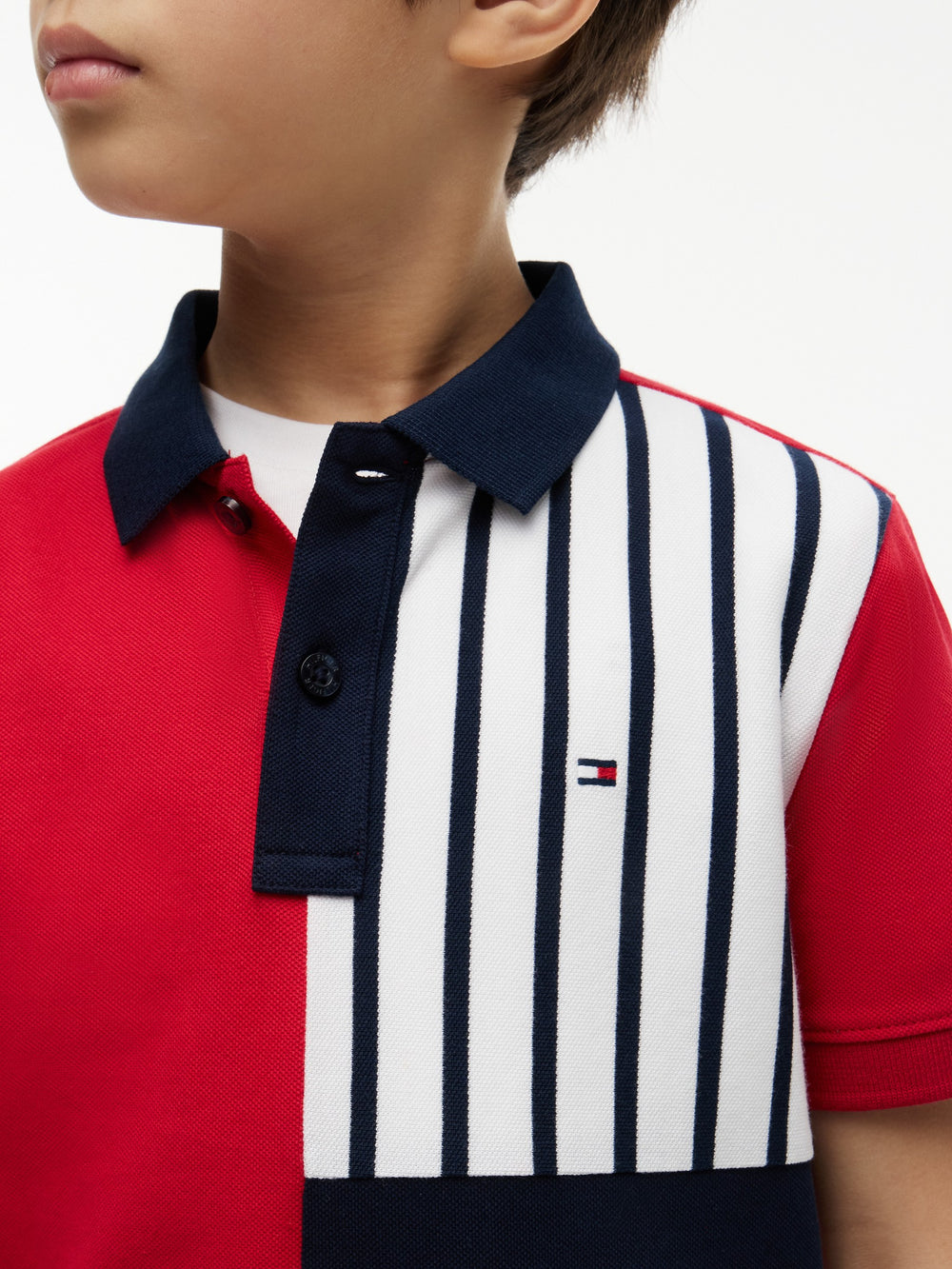 Kids Color Block Polo