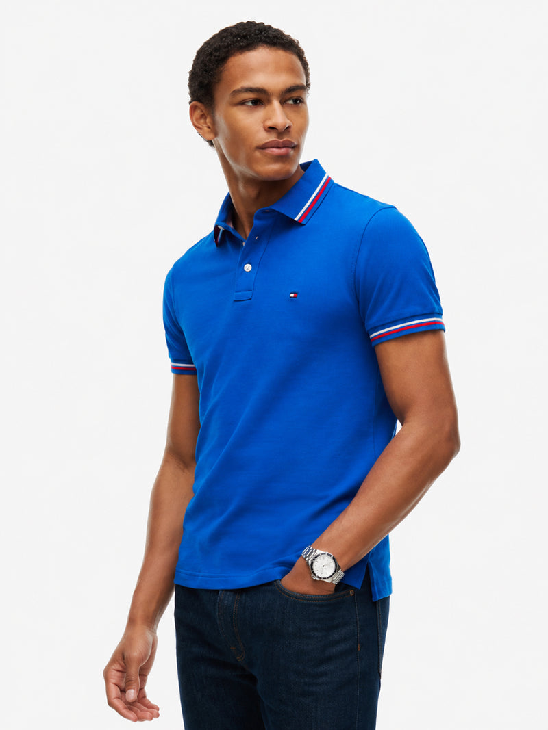 Slim Fit Collar Tipped Polo