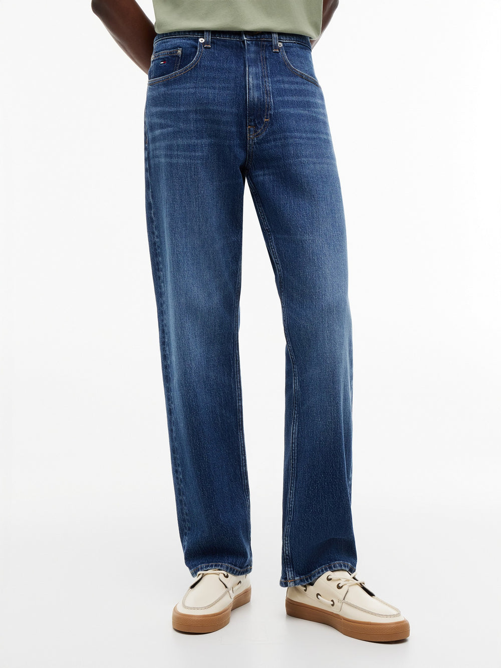 Men Otis Regular Straight Dark Wash Jeans