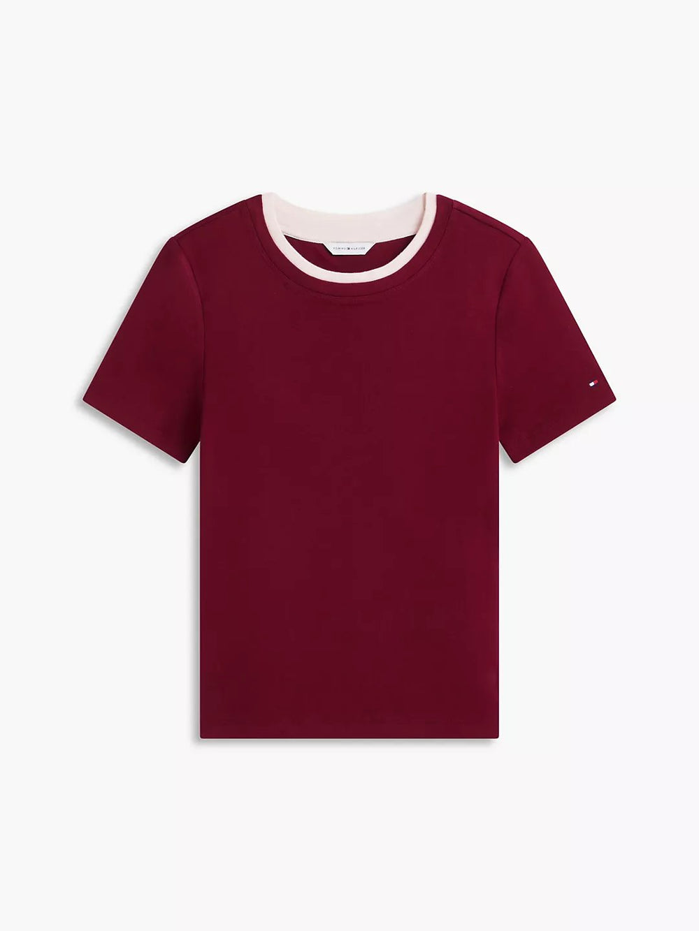 Solid Slim Fit Half Sleeve Ribbed T-Shirt