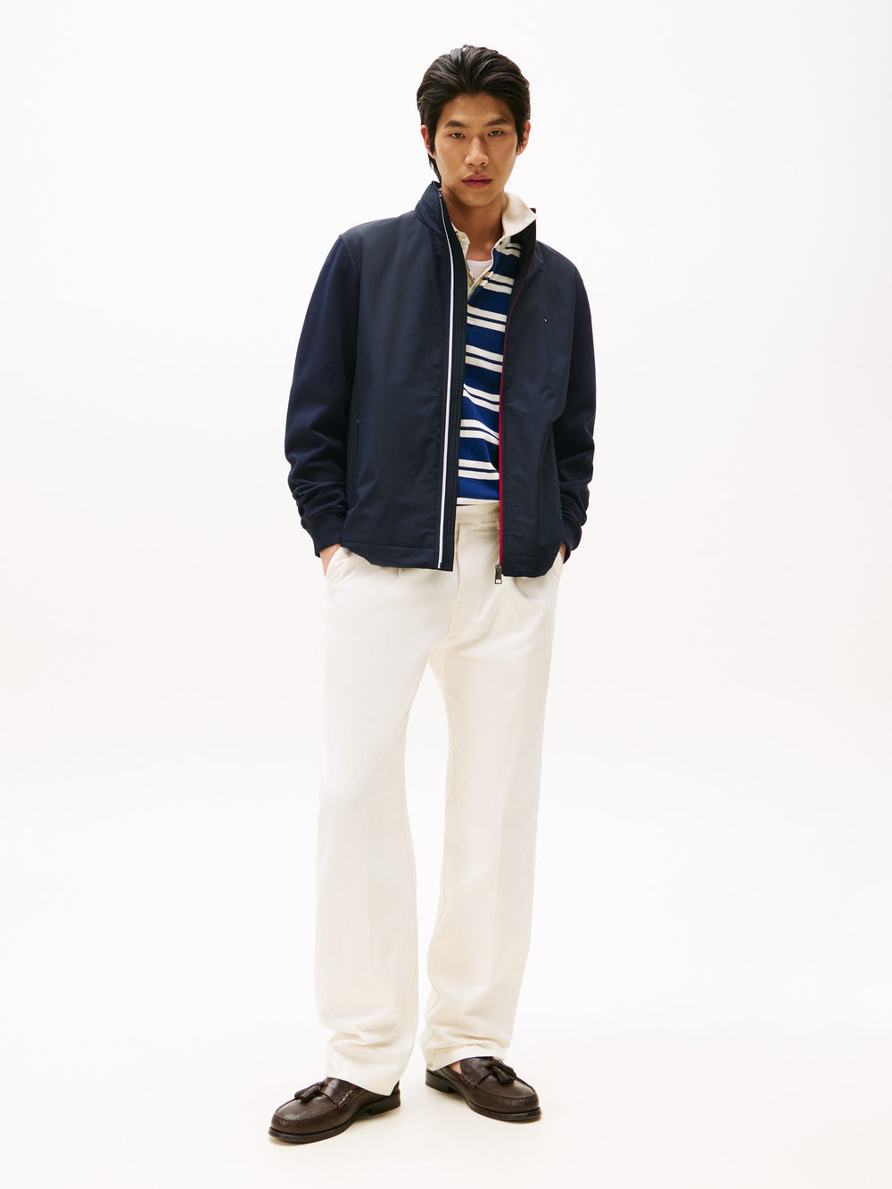 Regular Fit Mid Weight Mix Media Jacket