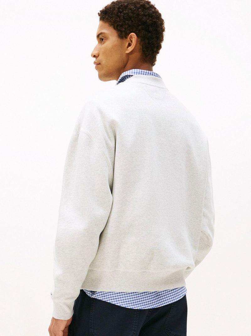 90S Fit Brushed Fleece Crew Neck Sweatshirt