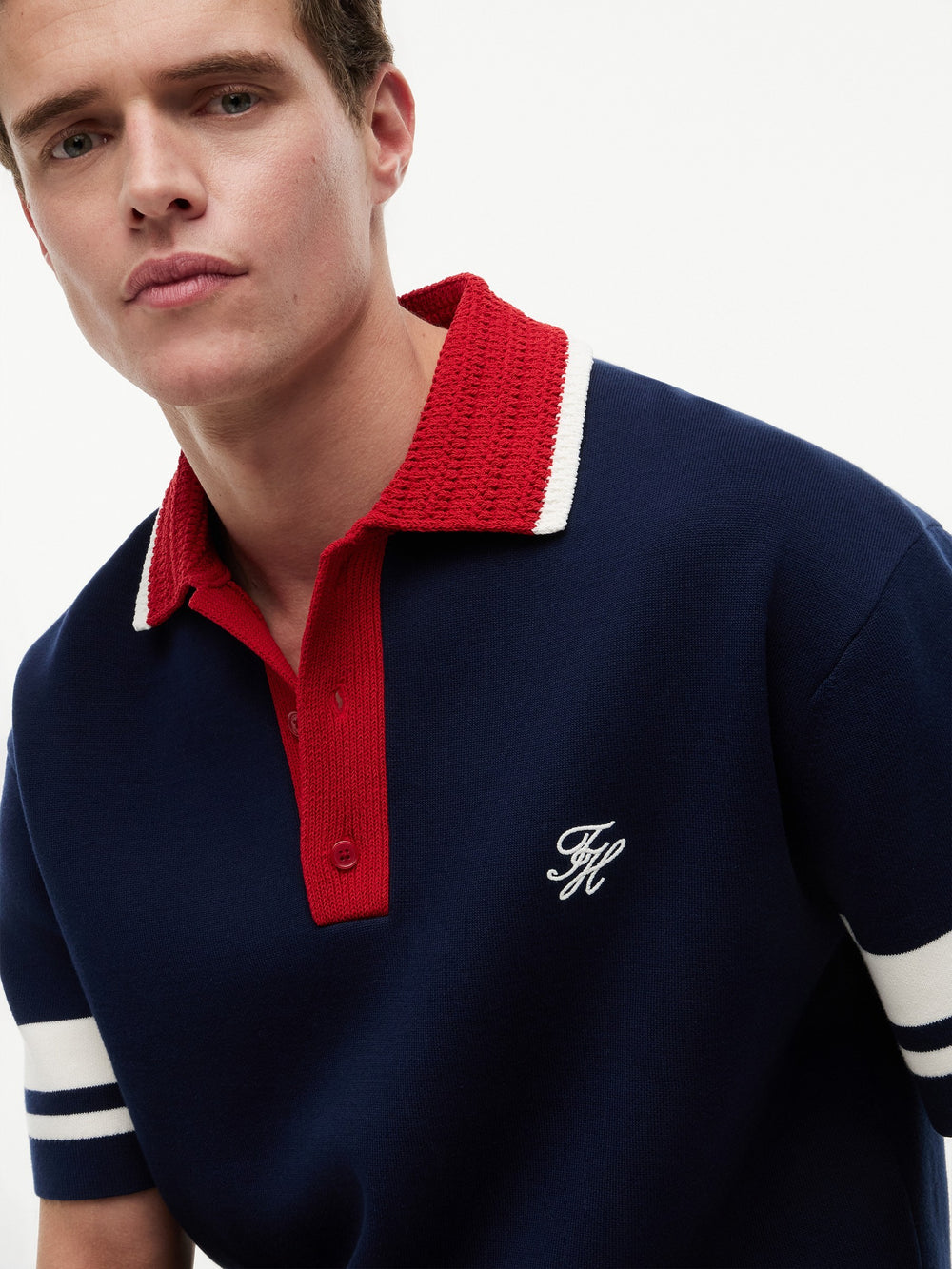Regular Fit Flat Knit Polo