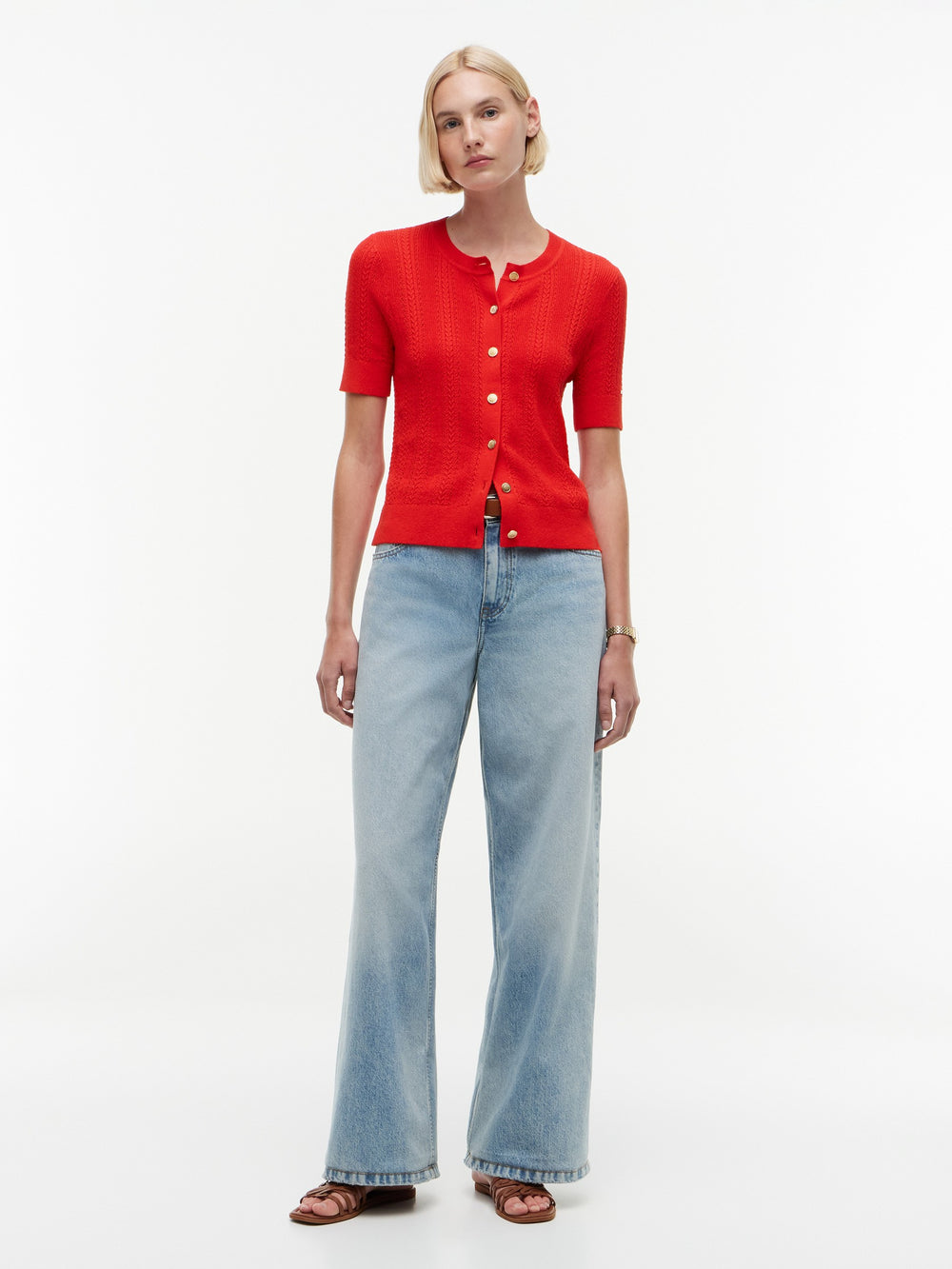 Solid Regular Fit Half Sleeve Ribbed T-Shirt