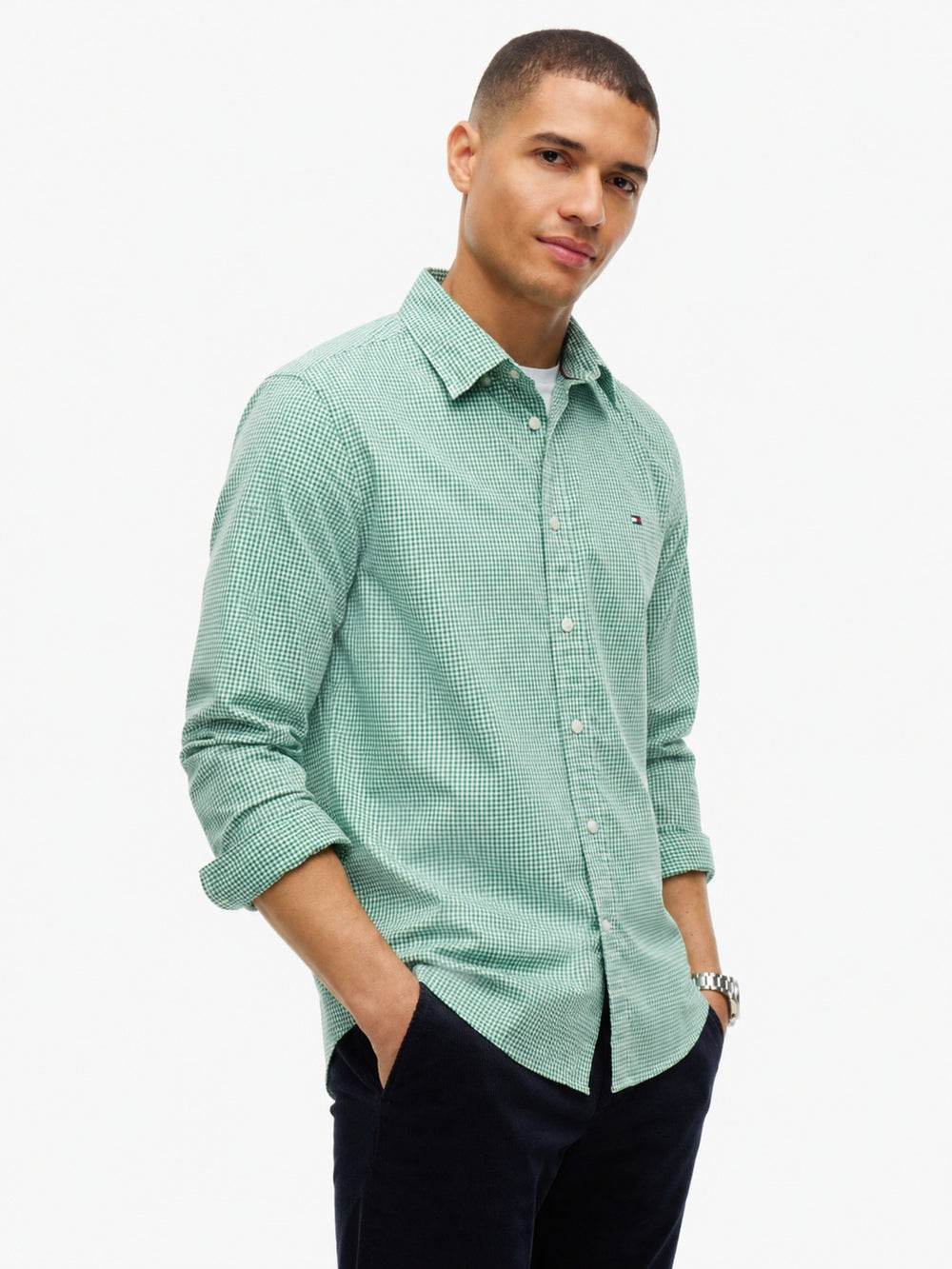 Regular Fit Check Poplin Shirt