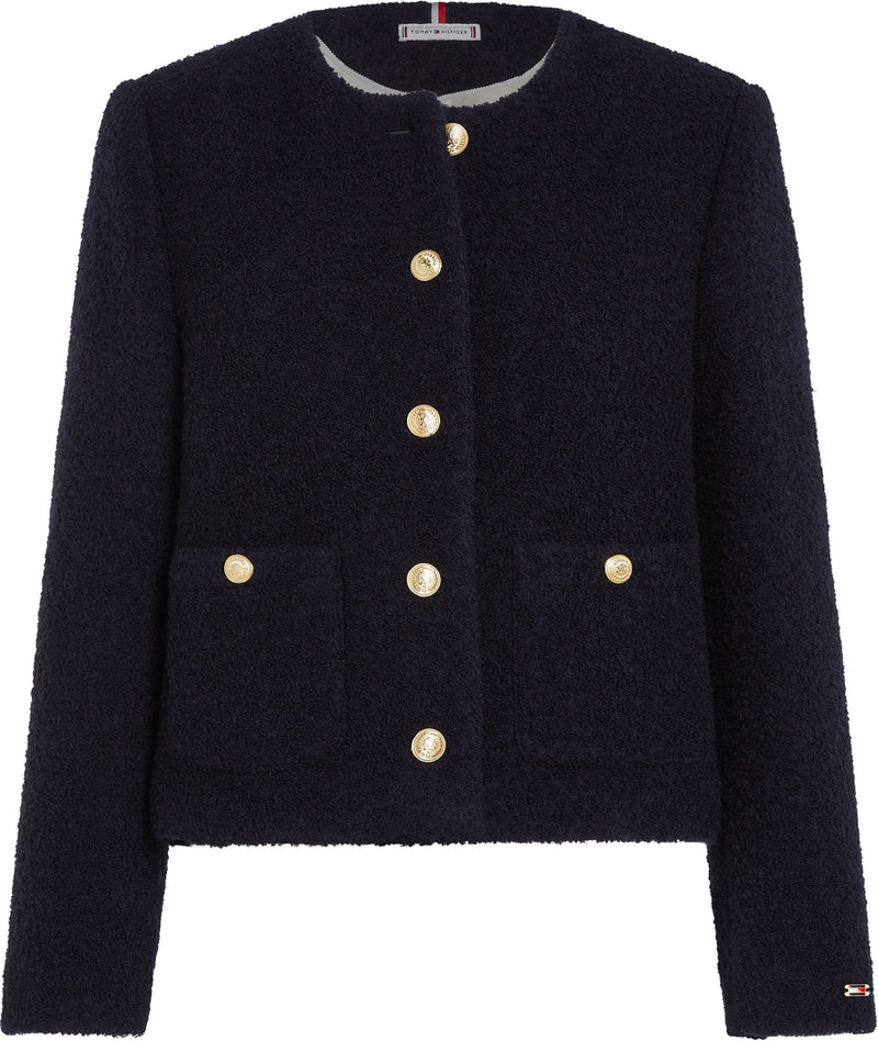 Crop Fit Wool Jacket