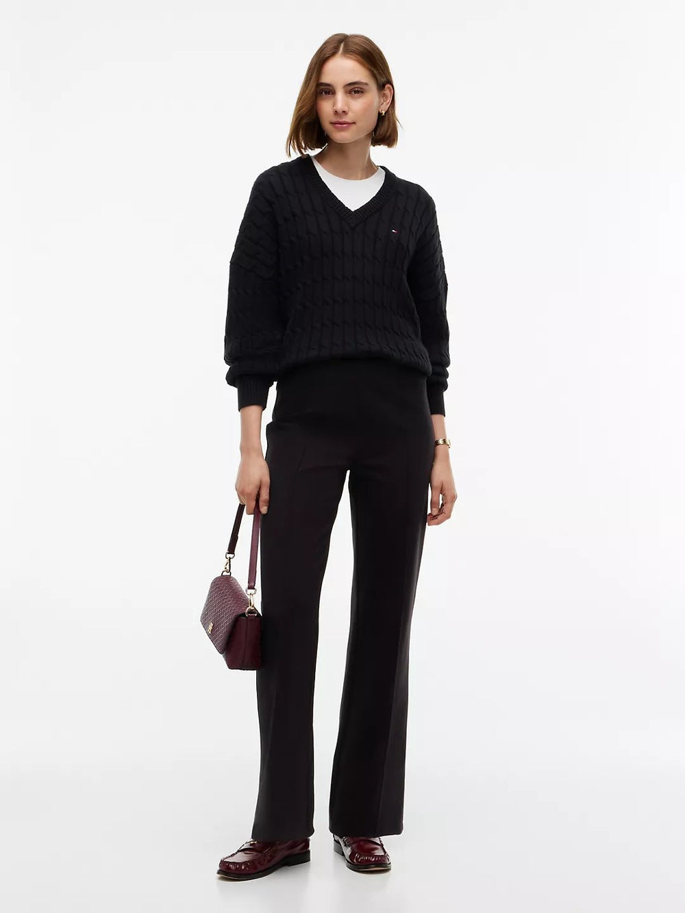 Women Stripe Slim Fit Trouser