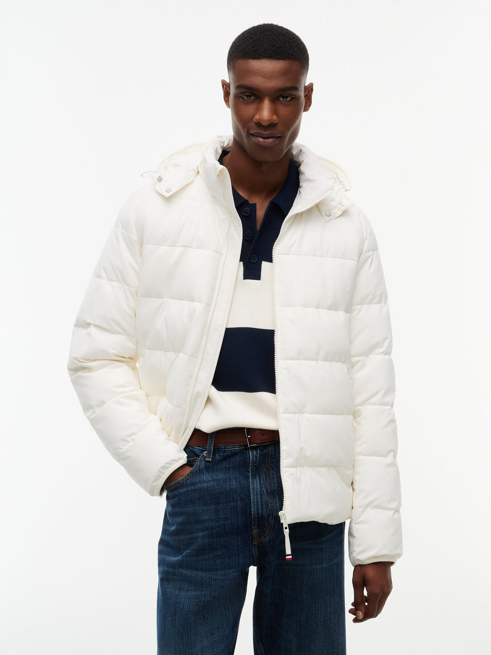 Regular Fit Quilted or Padded Jacket