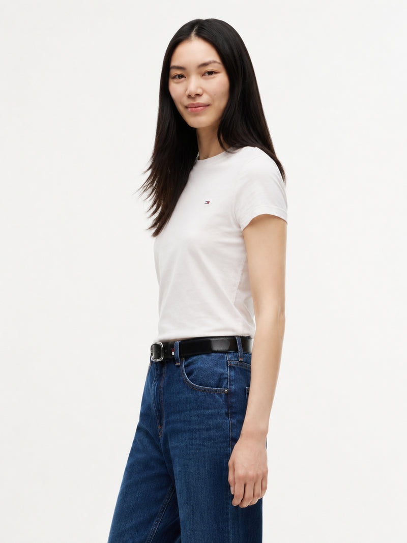 Solid Slim Fit Half Sleeve Cotton Jersey T-Shirt