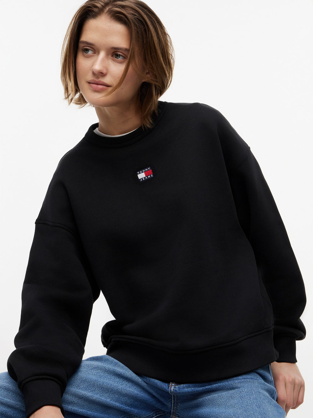 Relaxed Fit Terry Pullover