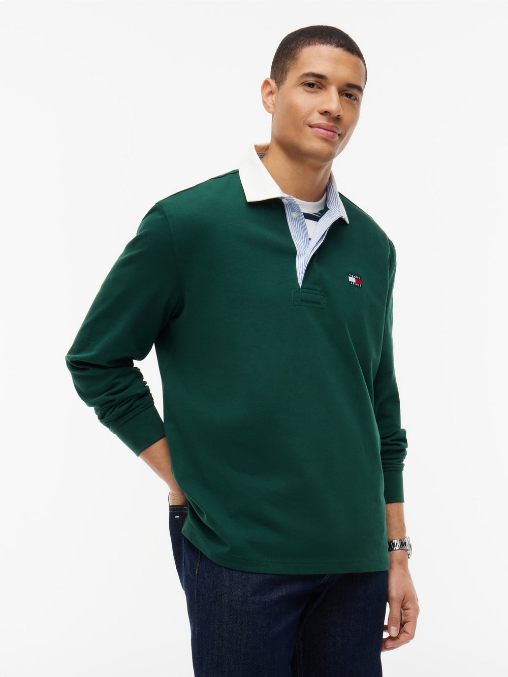 Relaxed Fit Rugby Polo