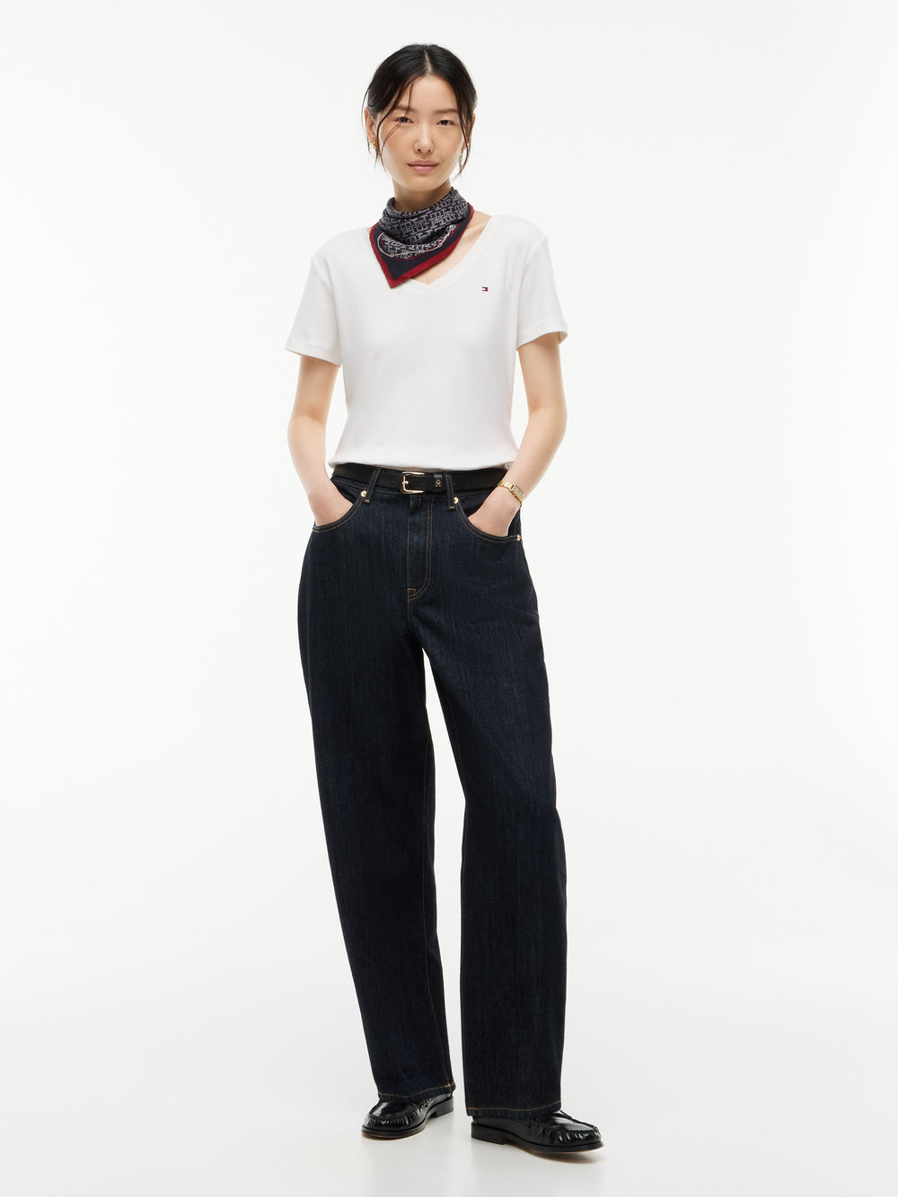 Solid Slim Fit Half Sleeve Ribbed T-Shirt