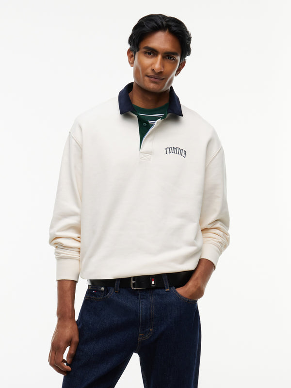 Relaxed Fit Rugby Polo