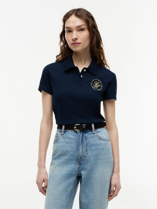 Solid Slim Fit Half Sleeve Pique Polo