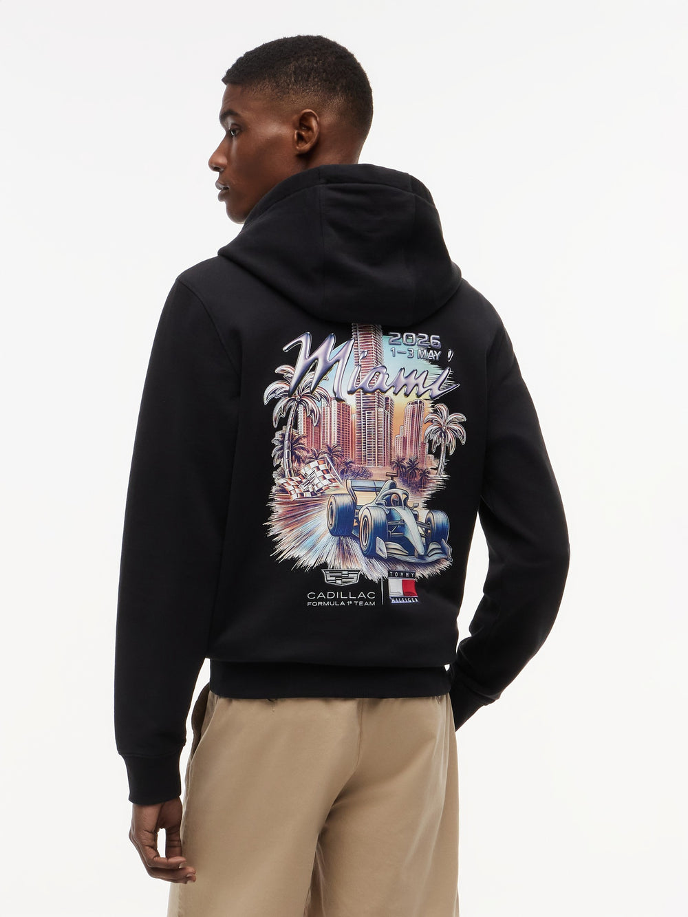 Regular Fit Cf1 Back Print Hoodie