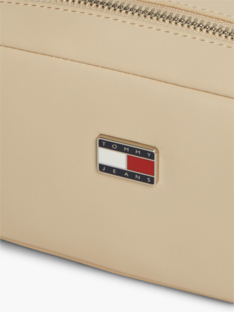 Solid Pu Crossbody Bag