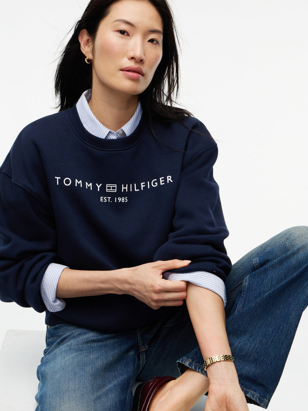 Relaxed Fit Fleece Pullover