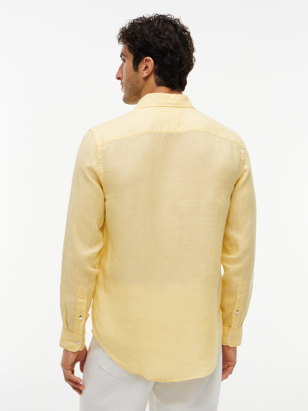 Regular Fit Solid Linen Shirt