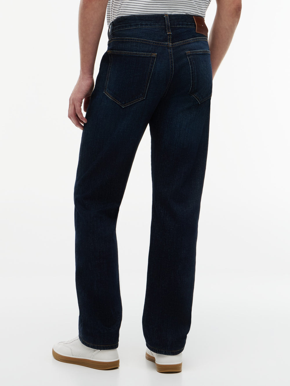 Men Denton Slim Straight Dark Wash Jeans