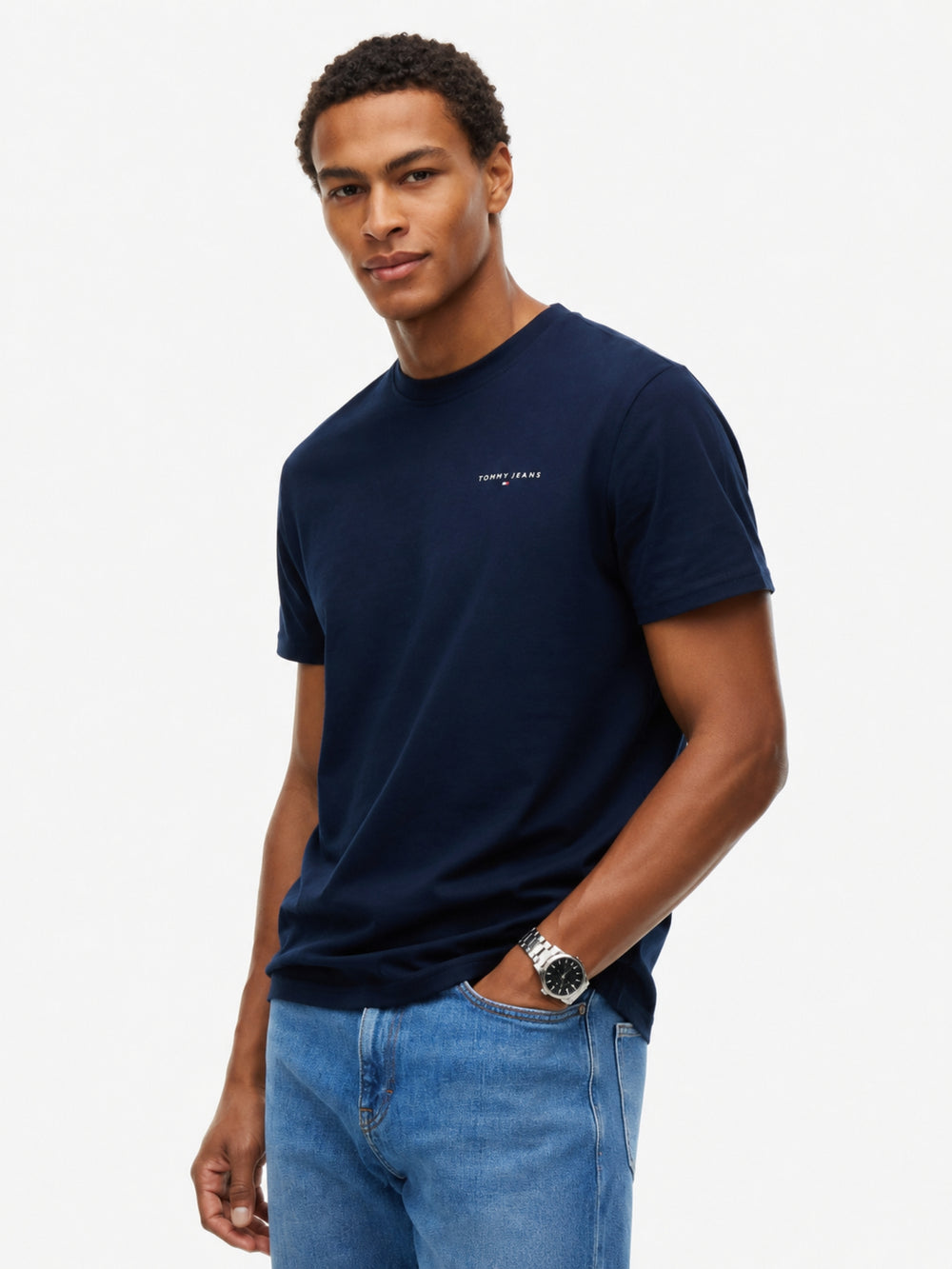 Slim Fit Linear Logo T-Shirt