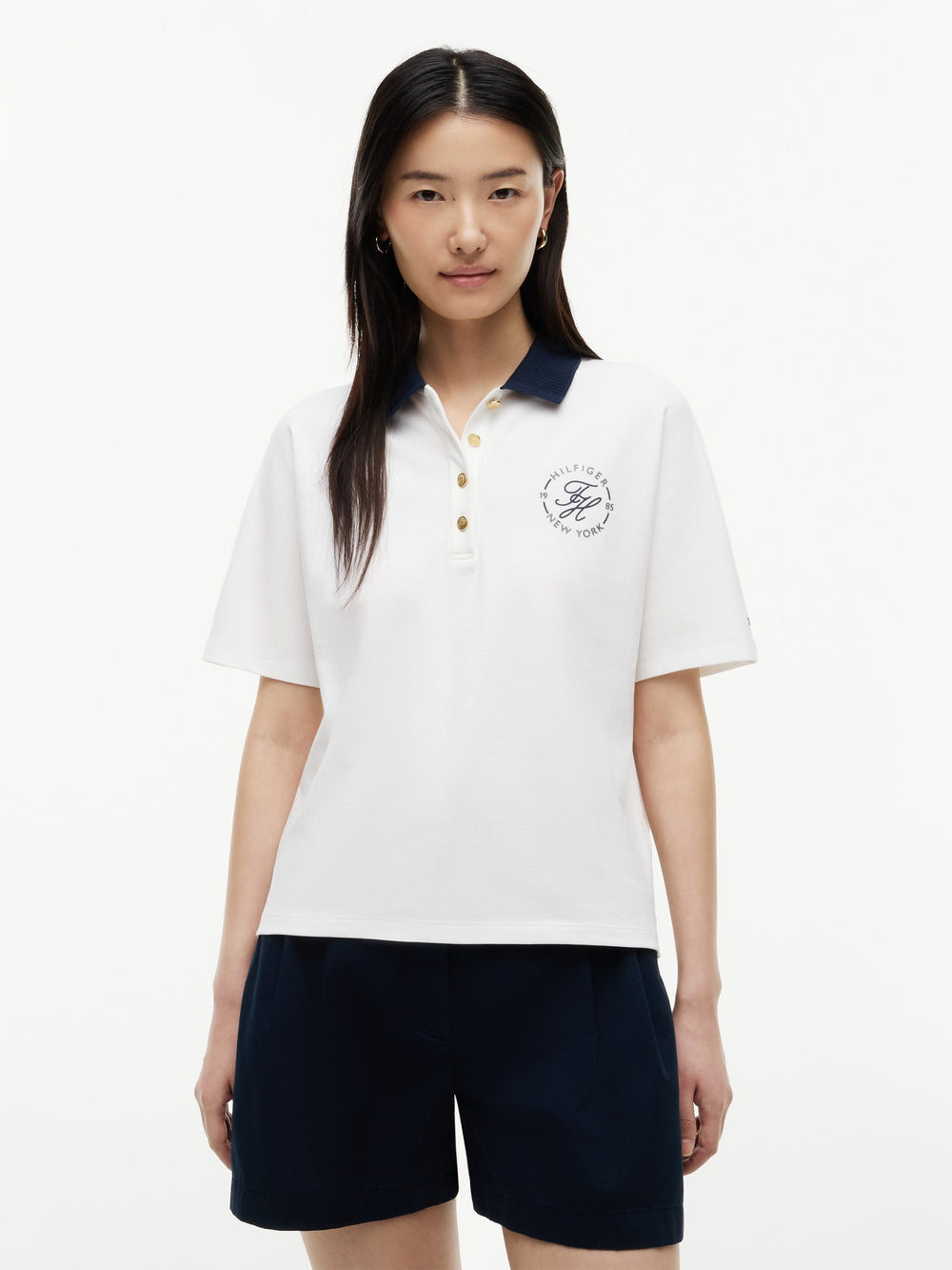 Solid Regular Fit Half Sleeve Pique Polo