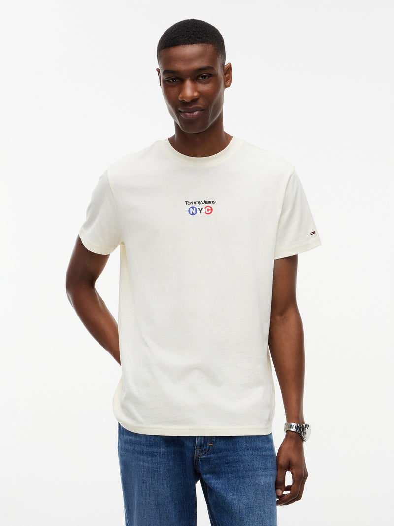 Slim Fit Nyc Logo T-Shirt