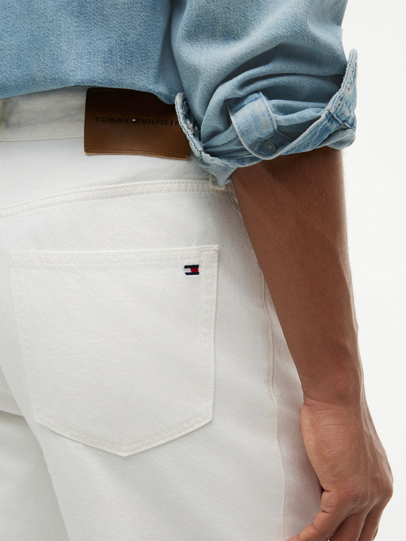 River Relaxed Straight White or Ecru Jeans