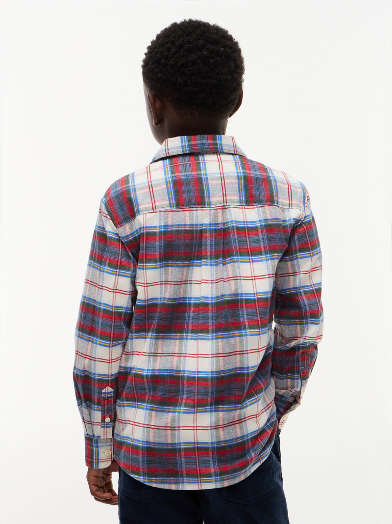 Kids Stretch Check Shirt