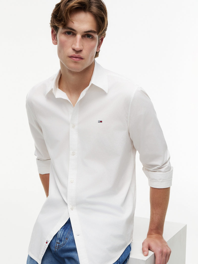 Regular Fit Solid Poplin Shirt