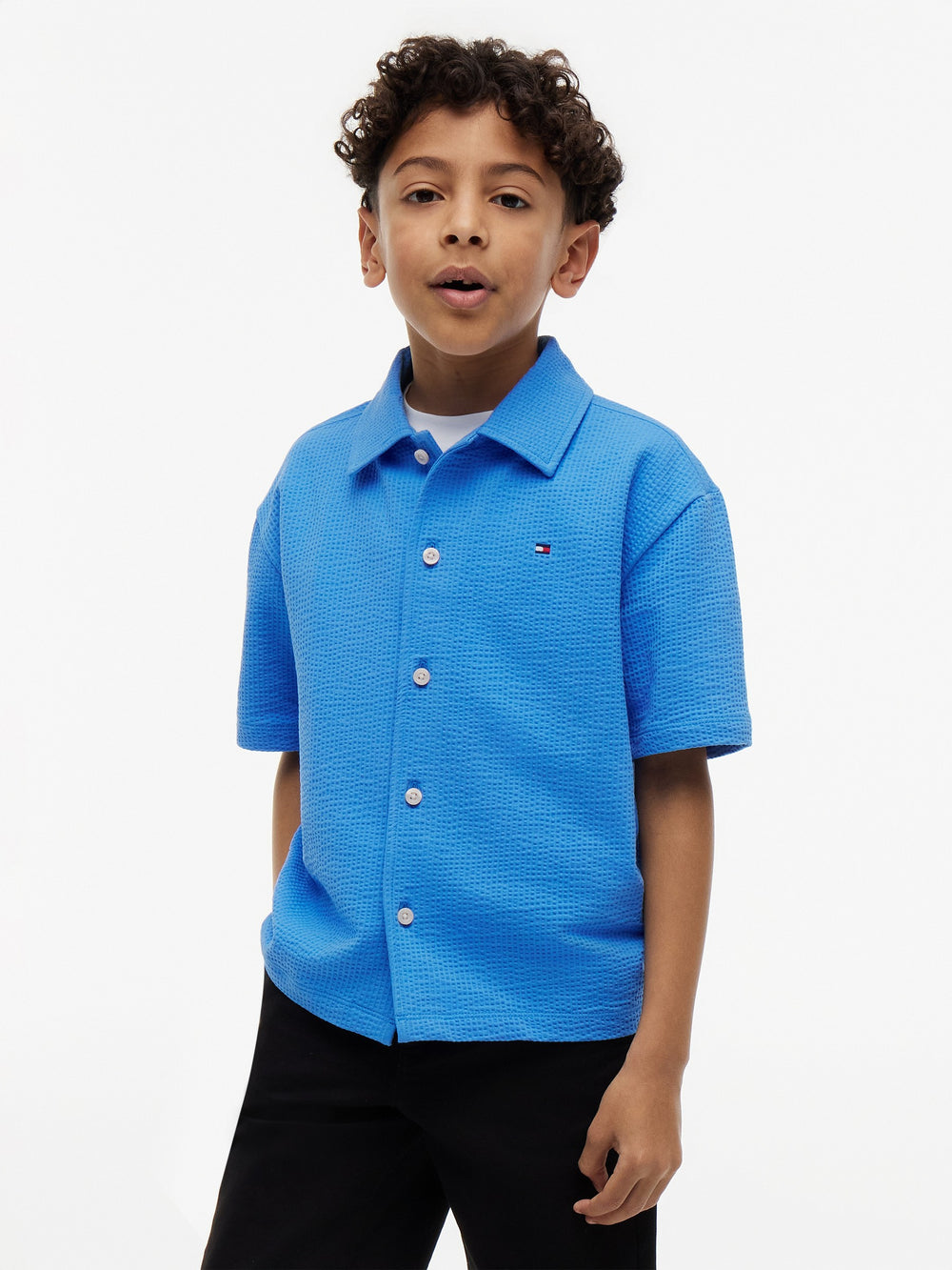 Kids Seersucker Shirt
