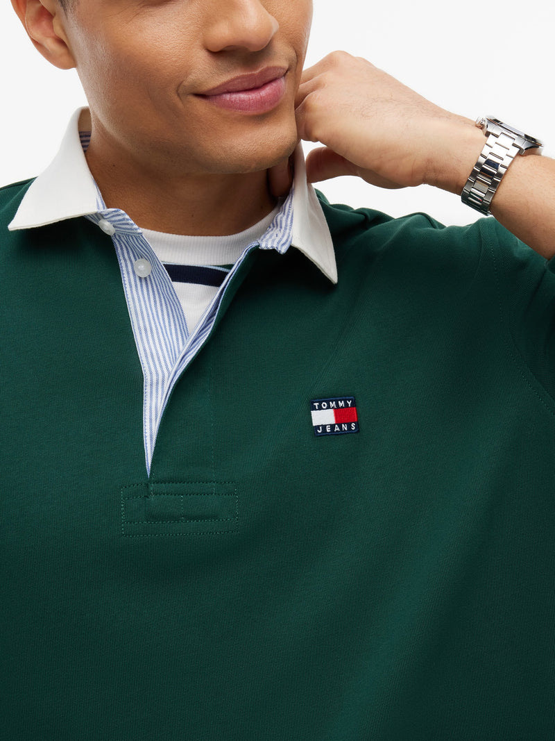 Relaxed Fit Rugby Polo