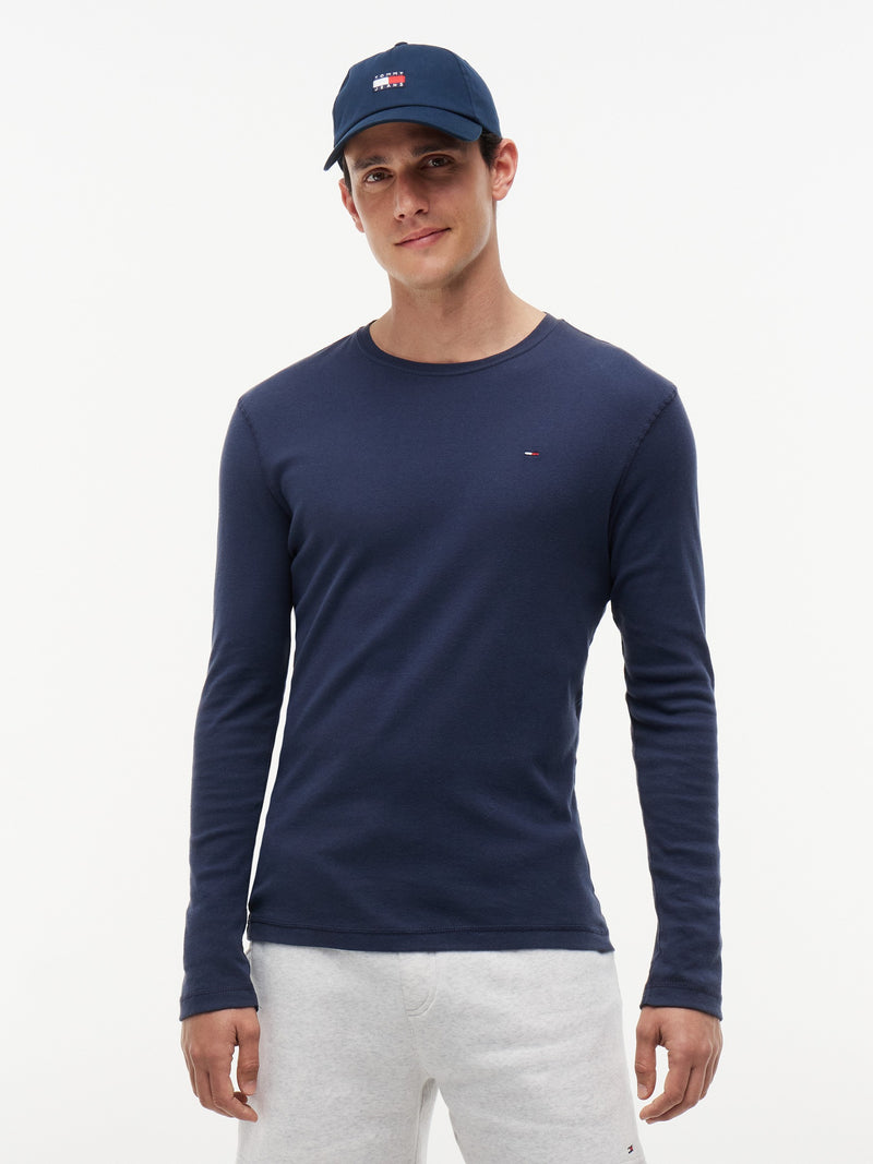 Regular Fit Rib Long Sleeve T-Shirt