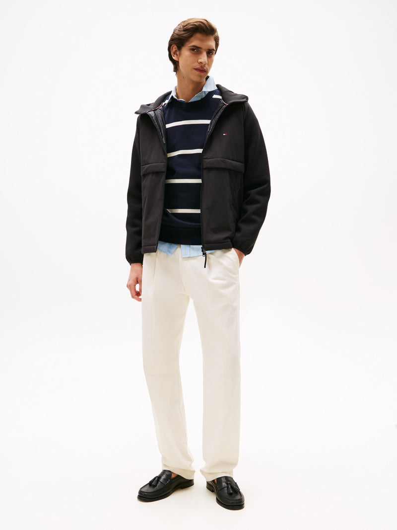 Regular Fit Mid Weight Mix Media Jacket