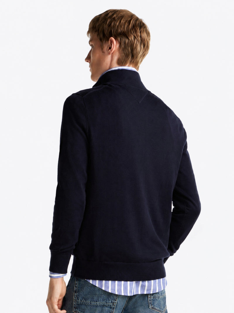 Quarter Zip Mock Neck Sweater