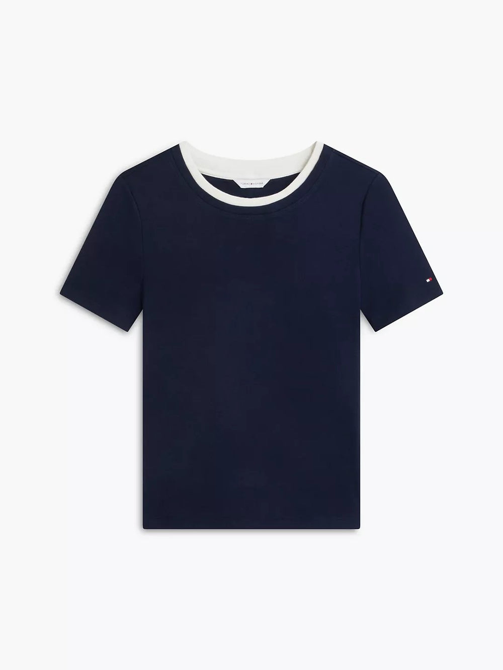 Solid Slim Fit Half Sleeve Ribbed T-Shirt