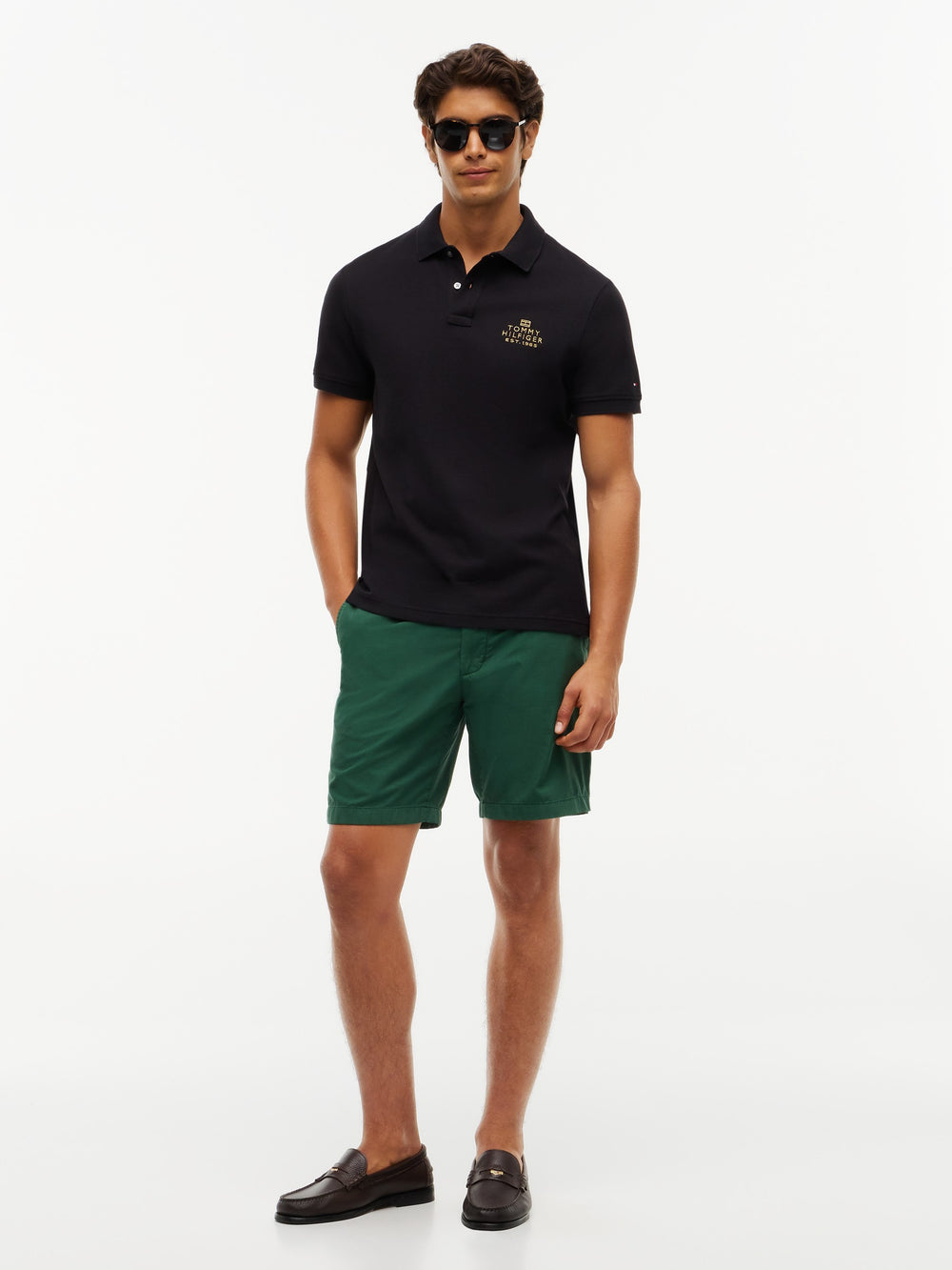 Regular Fit Graphic Embroidered Pique Polo