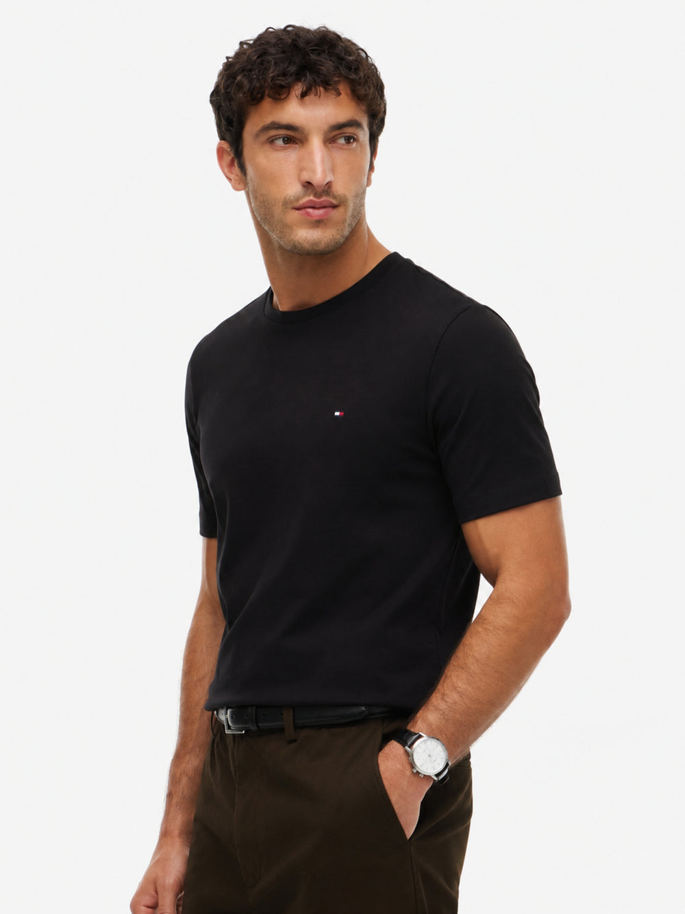 Regular Fit Solid Interlock Tshirt