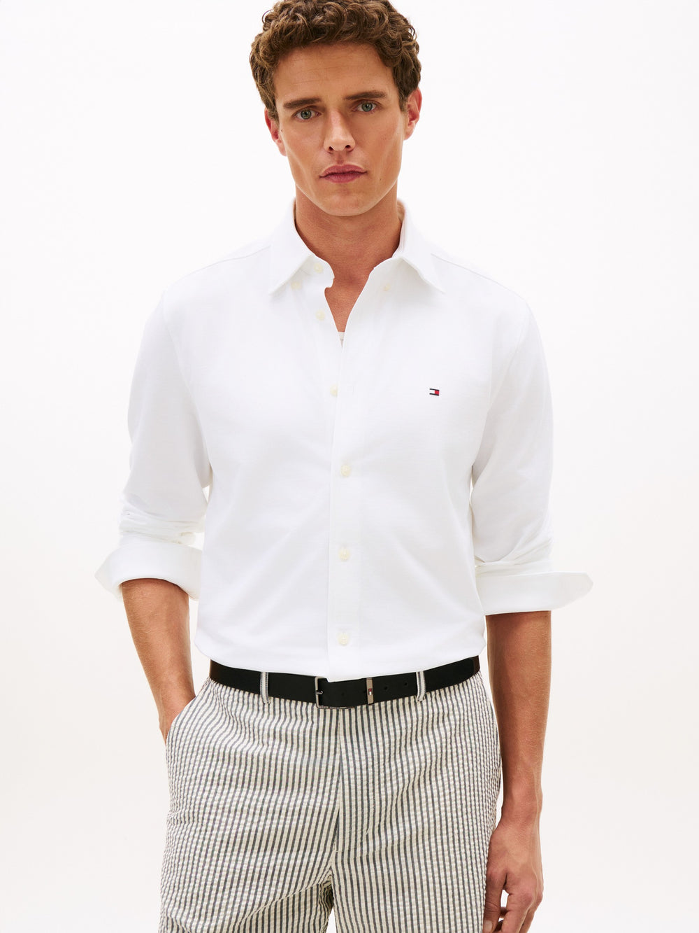 Regular Fit Solid Oxford Shirt