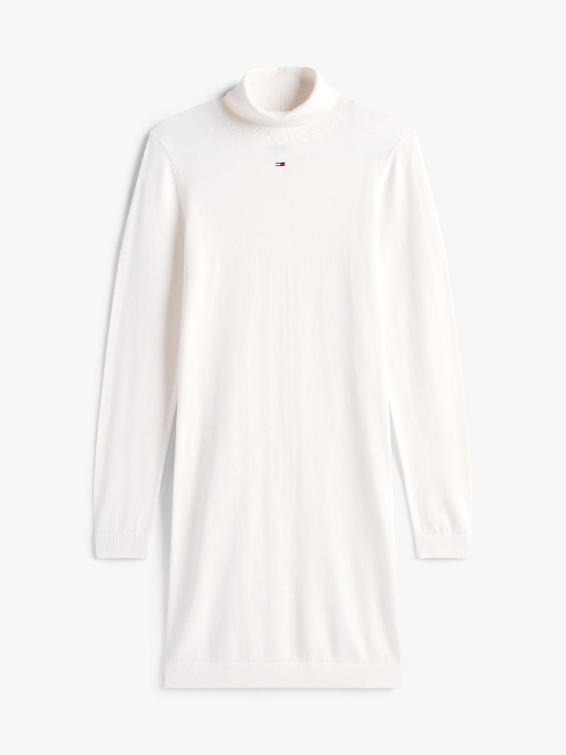 Full Sleeve Solid Sweater Bodycon Dress