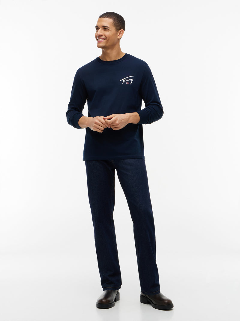 Slim Fit Signature Long Sleeve T-Shirt