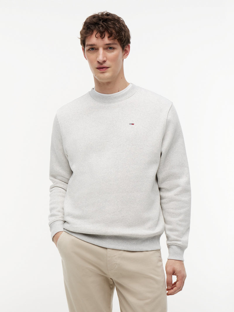 Regular Fit Brushed Fleece Crew Neck Sweatshirt