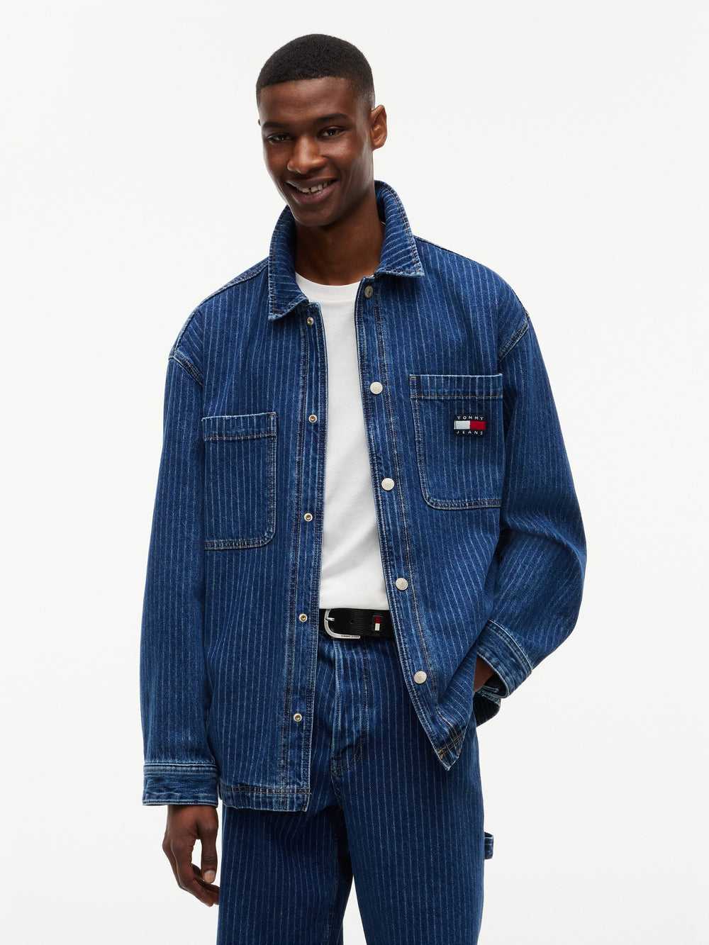 Relaxed Fit Washed Denim Shirt