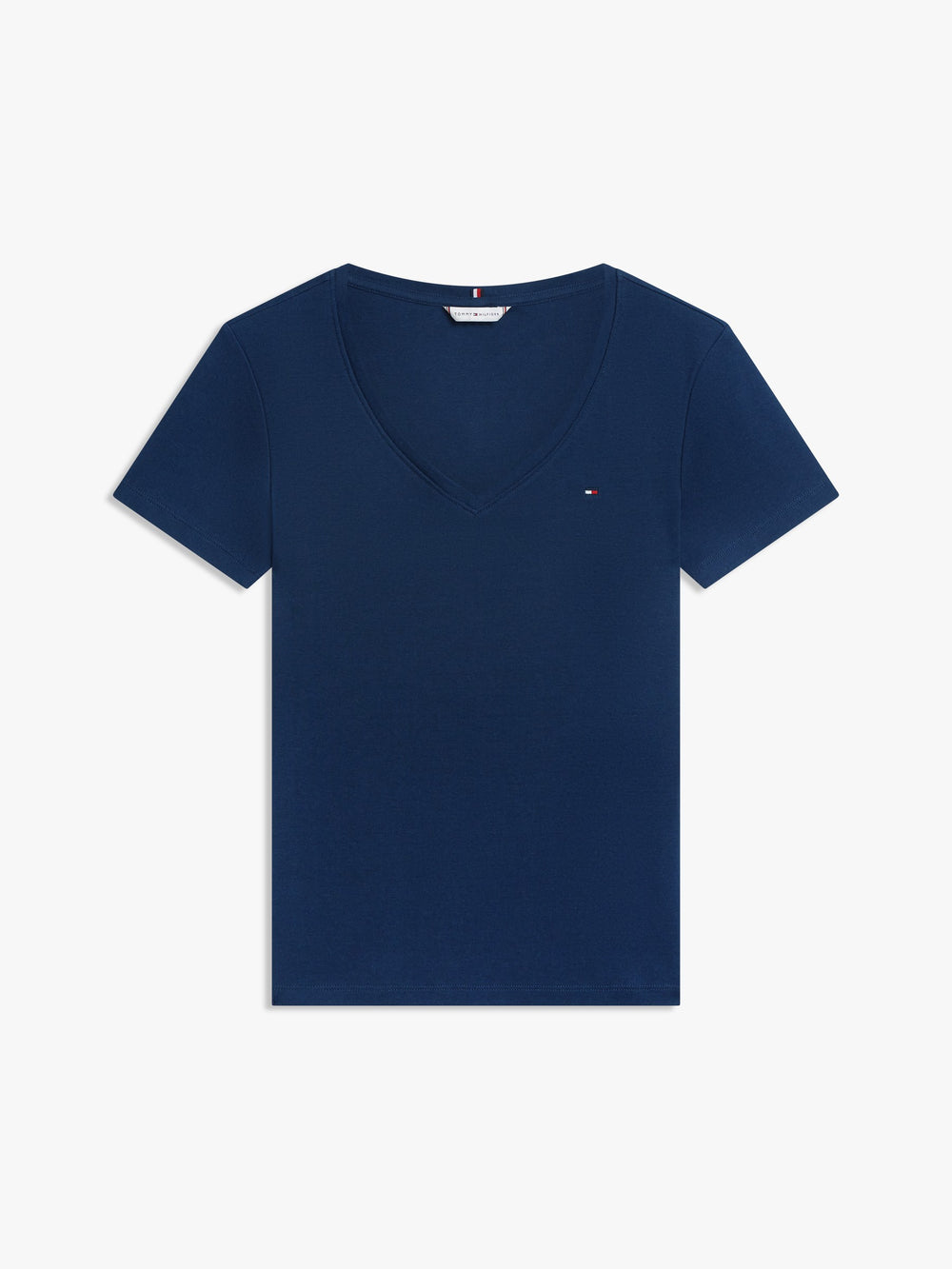 Solid Slim Fit Half Sleeve Ribbed T-Shirt
